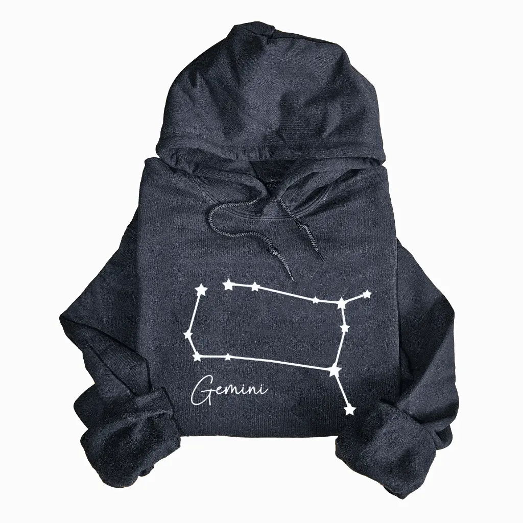 Embossed Gemini Sky Hoodie
