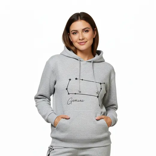 Embossed Gemini Sky Hoodie