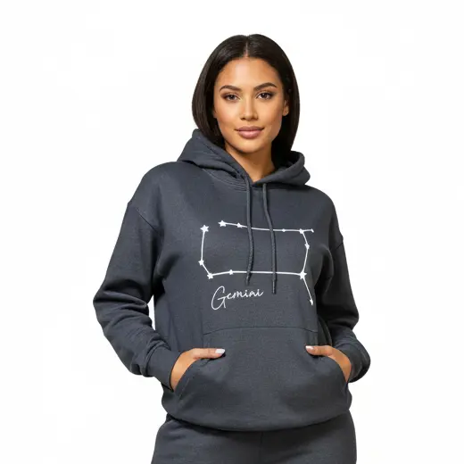 Embossed Gemini Sky Hoodie