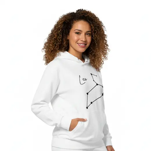 Embossed Leo Sky Hoodie