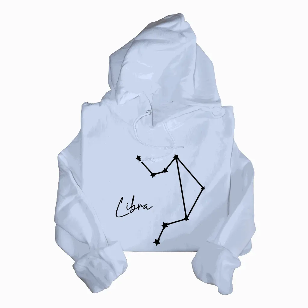 Embossed Libra Sky Hoodie