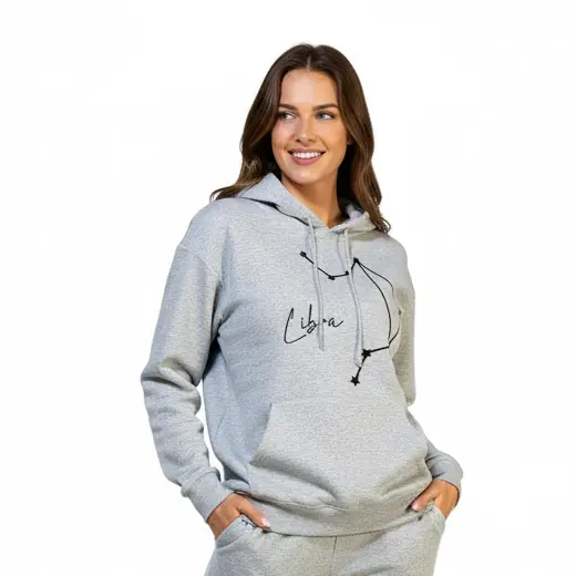 Embossed Libra Sky Hoodie