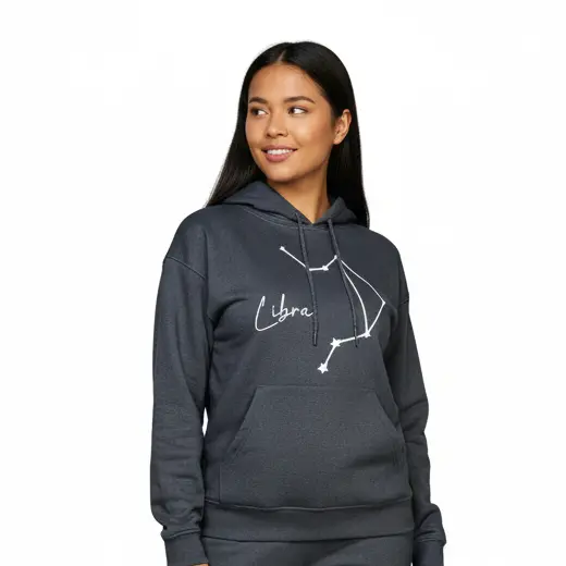 Embossed Libra Sky Hoodie