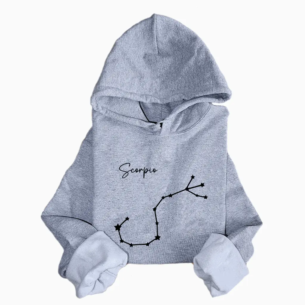 Embossed Scorpio Sky Hoodie