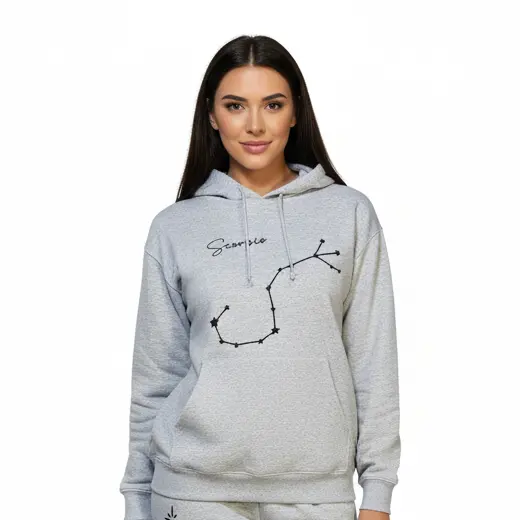 Embossed Scorpio Sky Hoodie