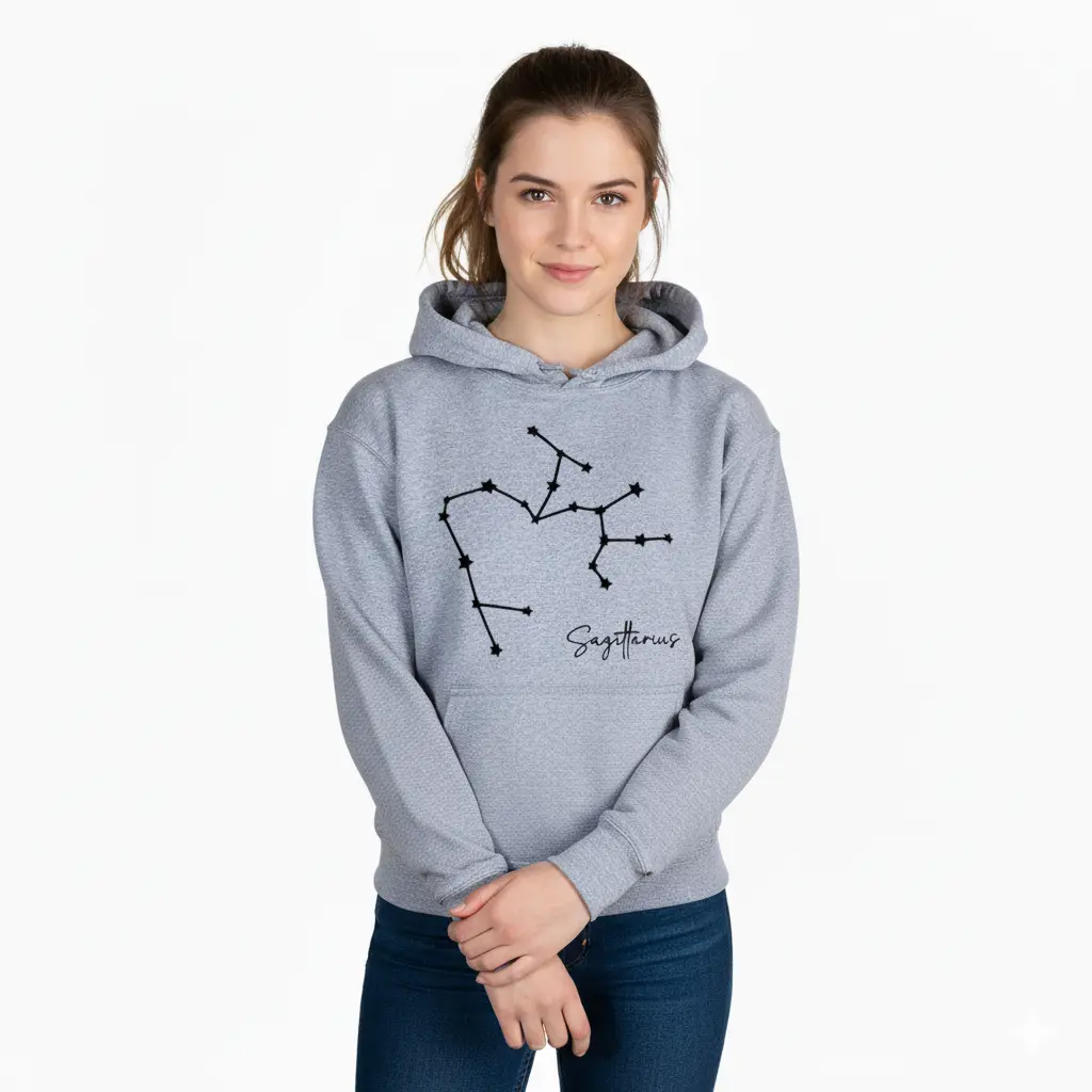 Embossed Sagittarius Sky Hoodie