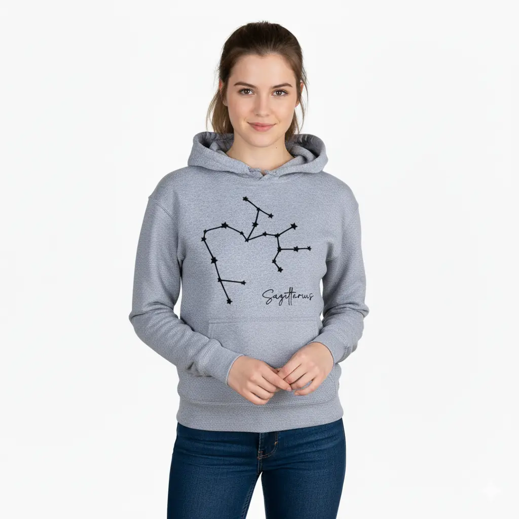 Embossed Sagittarius Sky Hoodie