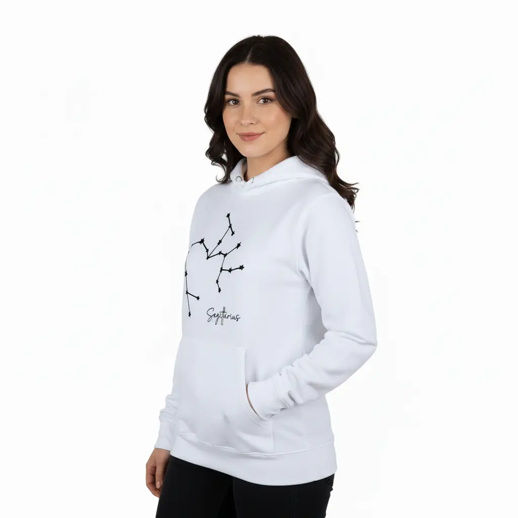 Embossed Sagittarius Sky Hoodie