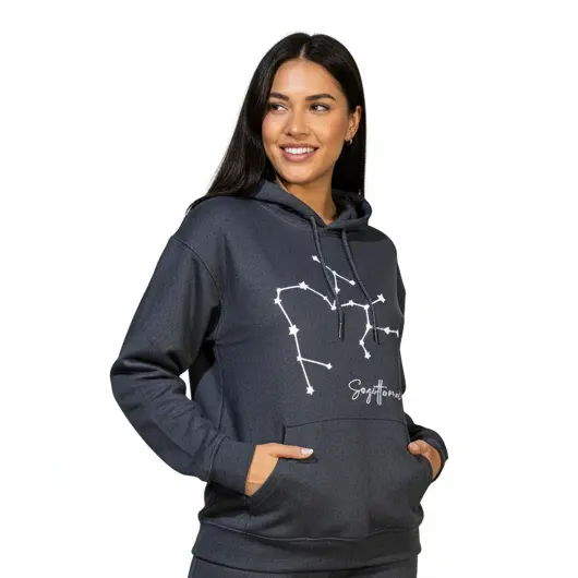 Embossed Sagittarius Sky Hoodie