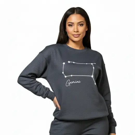 Embossed Gemini Sky Sweatshirt