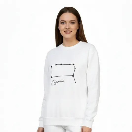 Embossed Gemini Sky Sweatshirt