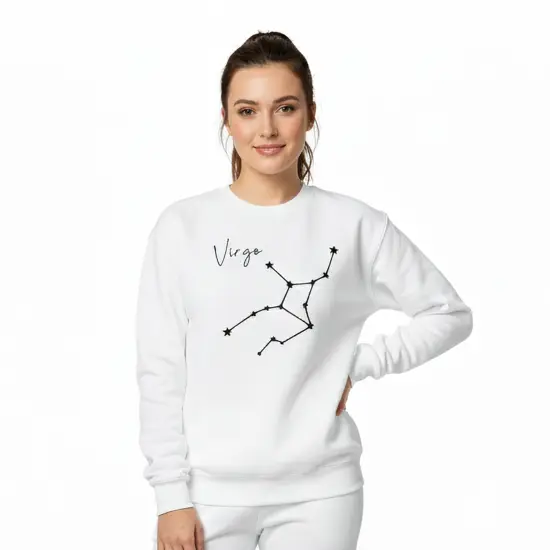 Embossed Virgo Sky Sweatshirt