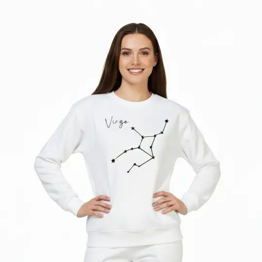 Embossed Virgo Sky Sweatshirt