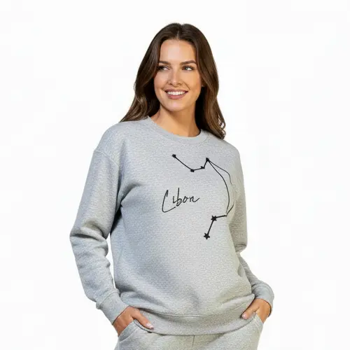 Embossed Libra Sky Sweatshirt