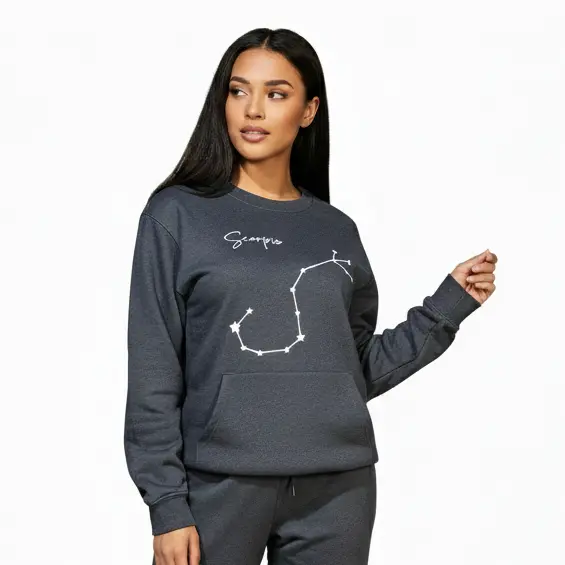 Embossed Scorpio Sky Sweatshirt