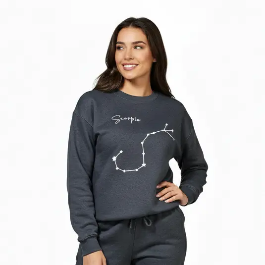 Embossed Scorpio Sky Sweatshirt