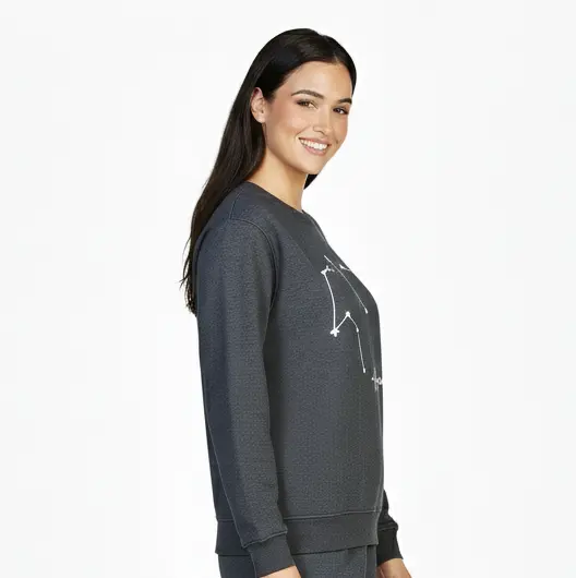 Embossed Aquarius Sky Sweatshirt