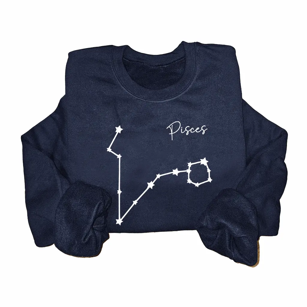Embossed Pisces Sky Sweatshirt