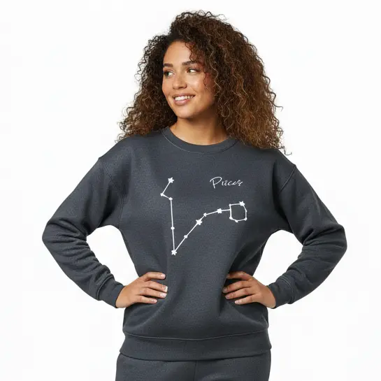 Embossed Pisces Sky Sweatshirt