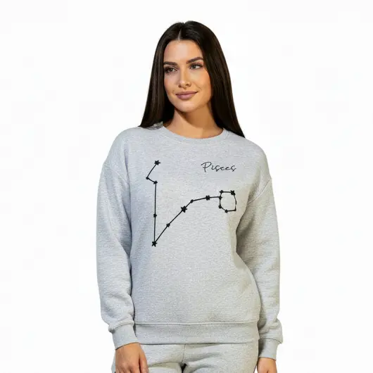 Embossed Pisces Sky Sweatshirt