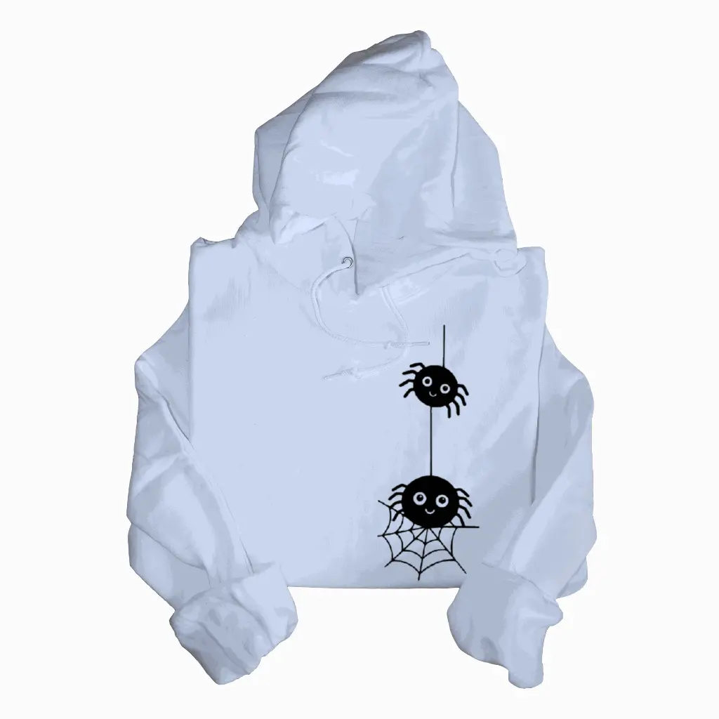 Embossed Spiders Hoodie