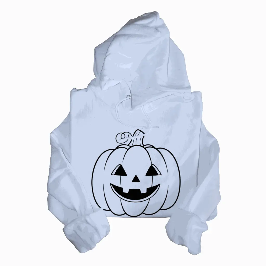 Embossed Pumpkin Hoodie
