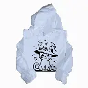 Embossed Autumn Cat Hoodie