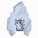 Embossed Spooky Cat Hoodie