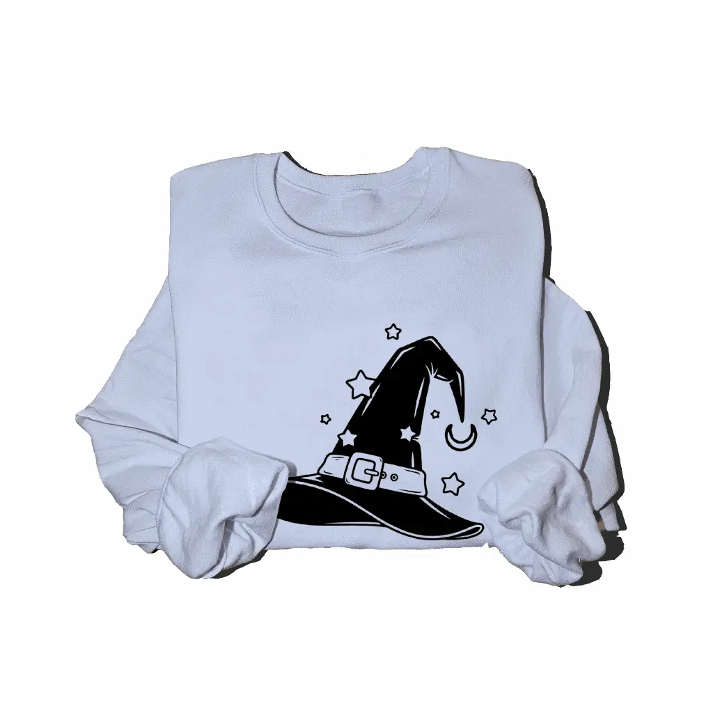 Embossed Witch Hat Sweatshirt