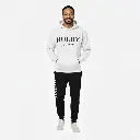 Personalized Embossed Puff HUBBY Hoodie & Joggers Set Contrast