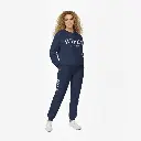 Personalized Embossed Puff WIFEY Sweatshirt & Joggers Set Contrast