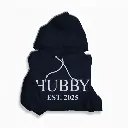Personalized Embossed HUBBY Hoodie Contrast