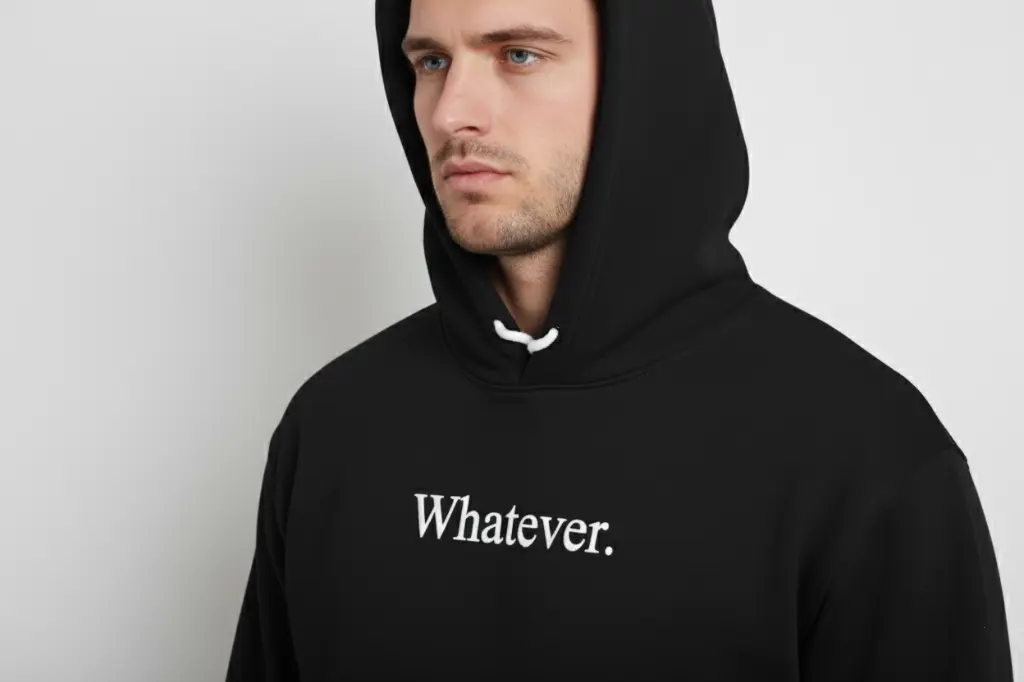 Whatever. - Embossed Puff Hoodie