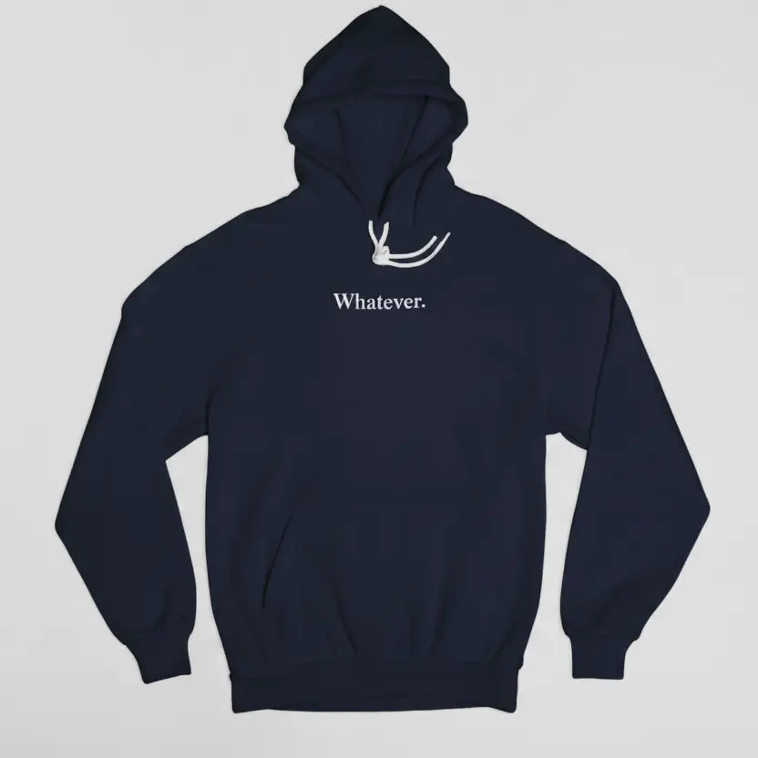 Whatever. - Embossed Puff Hoodie