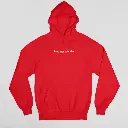 Read face subtitles. - Embossed Puff Hoodie