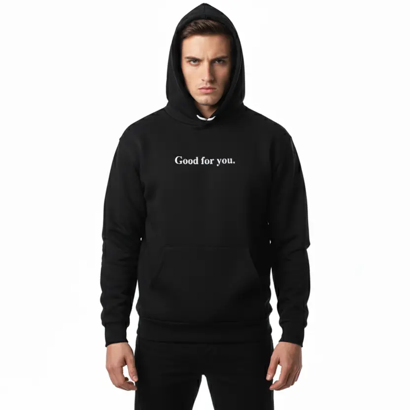 Good for you. - Embossed Puff Hoodie