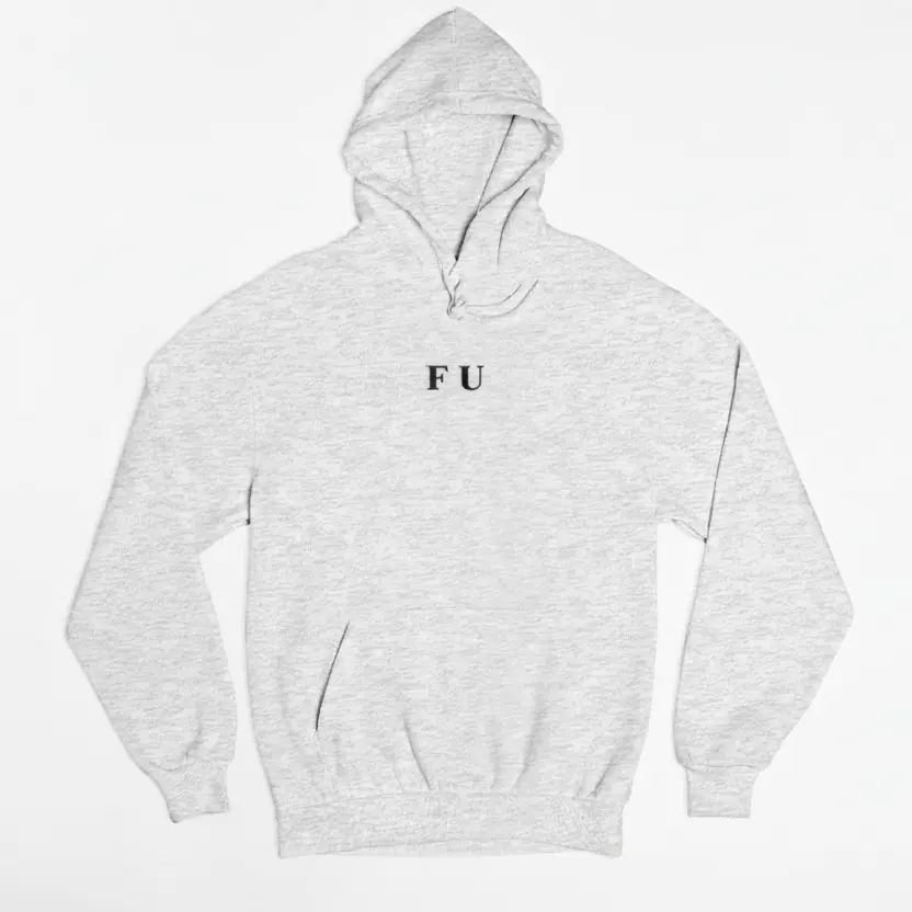 F U - Embossed Puff Hoodie