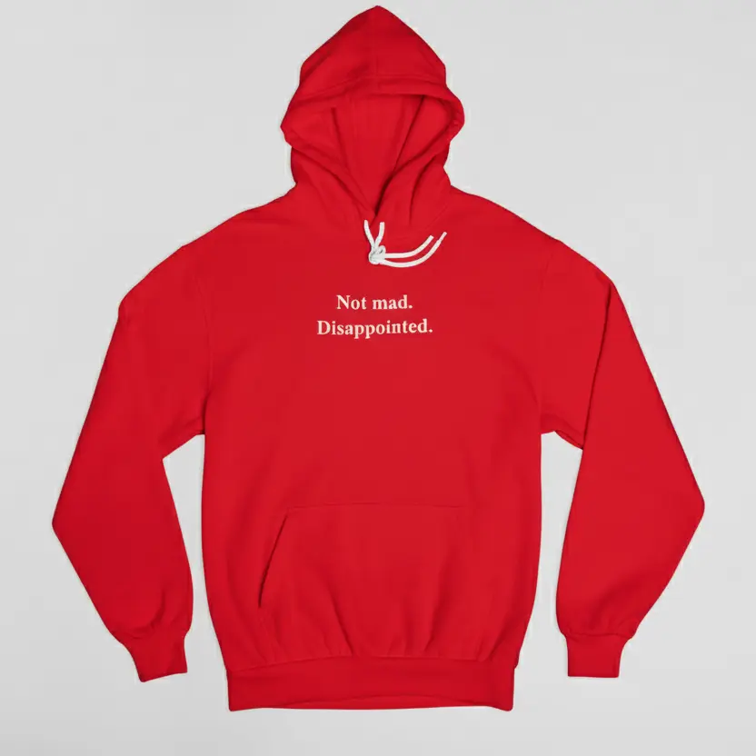 Disappointed. - Embossed Puff Hoodie
