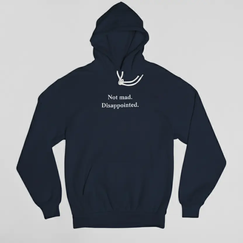 Disappointed. - Embossed Puff Hoodie