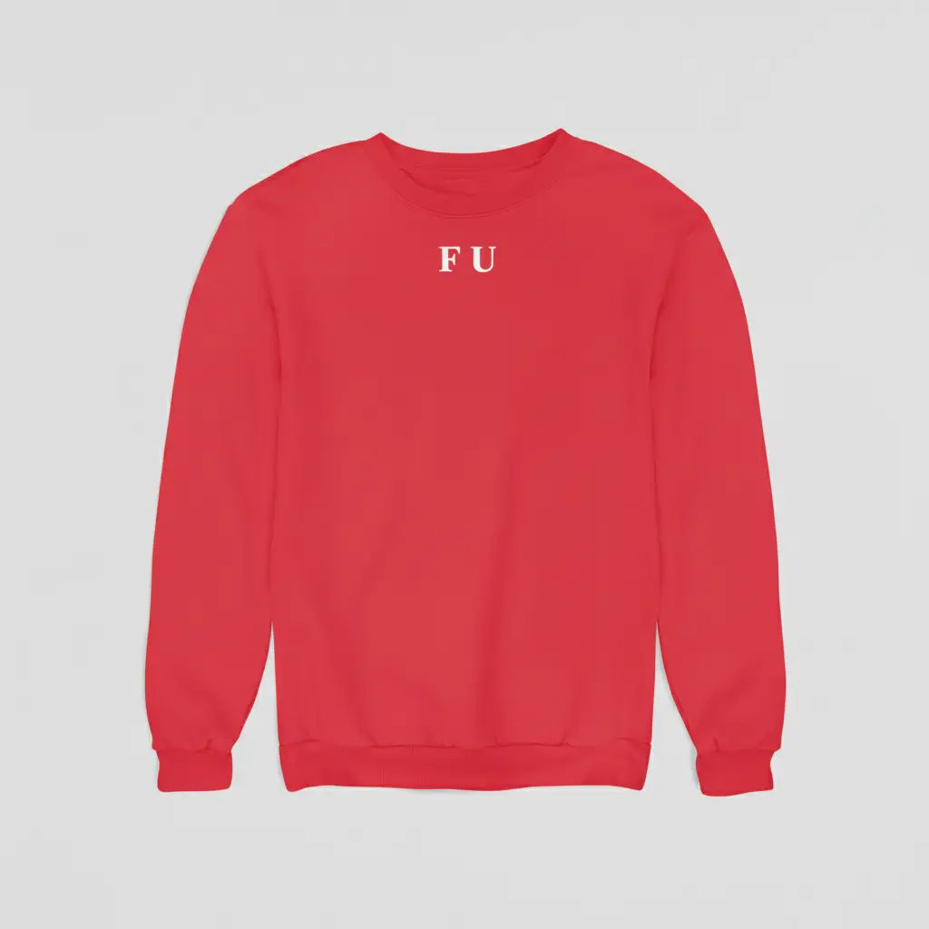 F U - Embossed Puff Sweatshirt