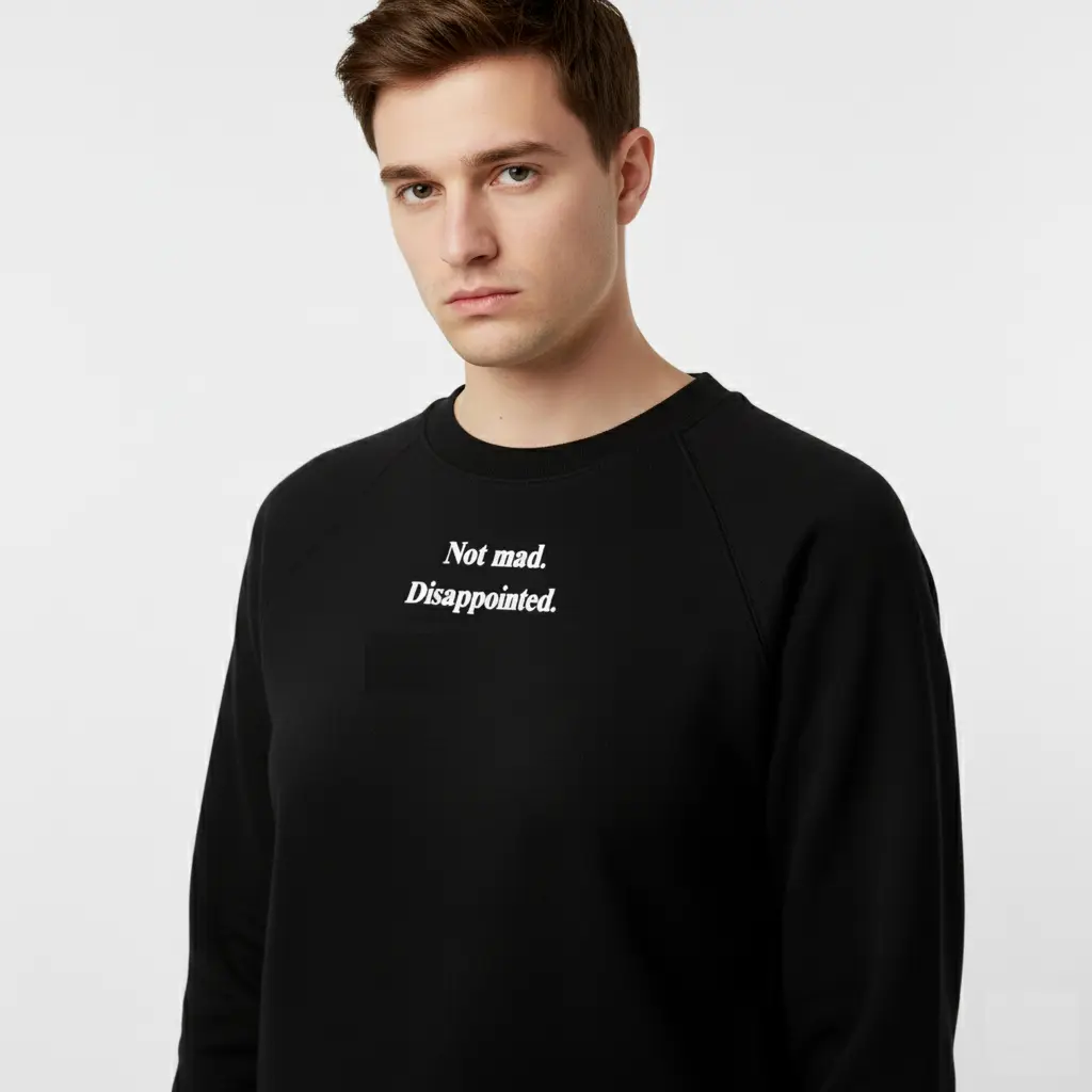 Disappointed. - Embossed Puff Sweatshirts