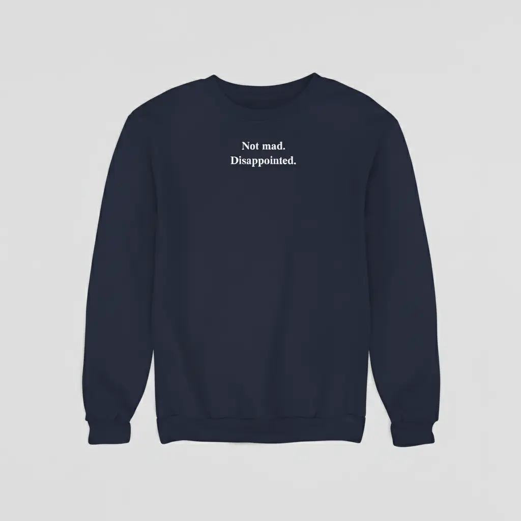 Disappointed. - Embossed Puff Sweatshirts