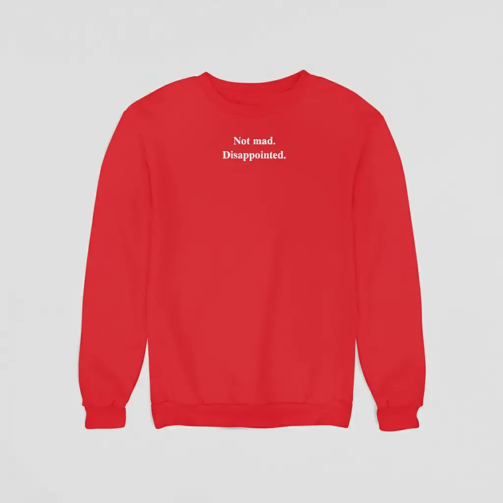 Disappointed. - Embossed Puff Sweatshirts