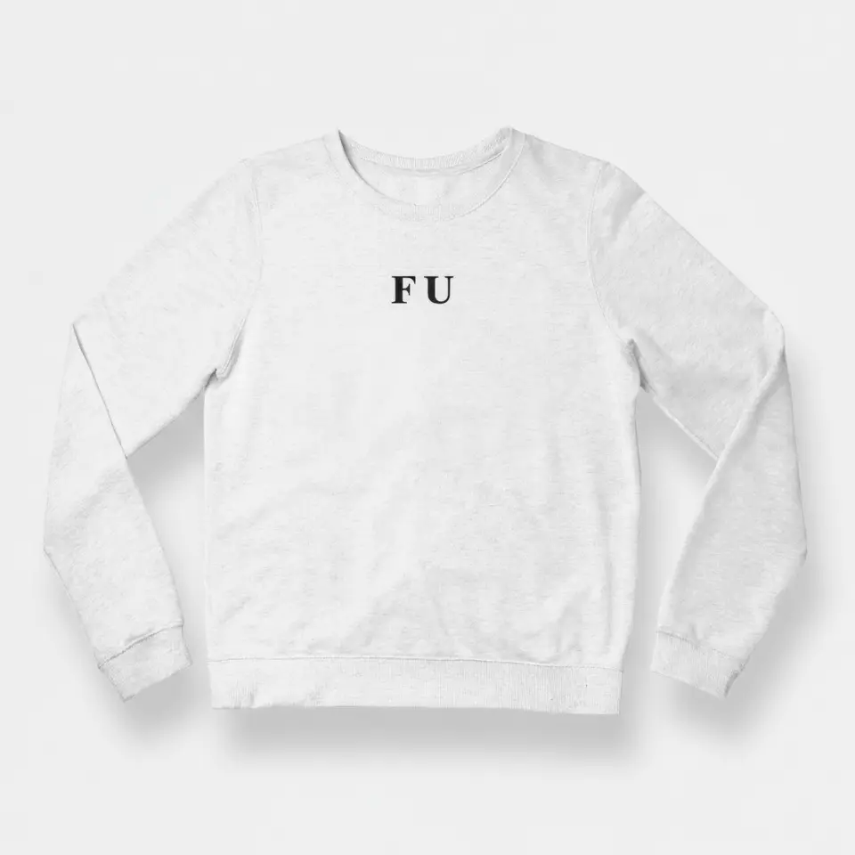 F U - Embossed Puff Sweatshirt