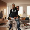 Personalized Embossed DAD Hoodie