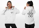 Pet's Love - Embossed Valentines White Hoodie