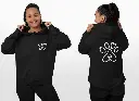 Pet's Love - Embossed Valentines Black Hoodie