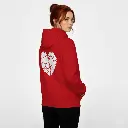 Heart - Embossed Valentines Red Hoodie