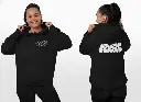 Adore - Embossed Valentines Black Hoodie