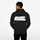 Adore - Embossed Valentines Black Hoodie